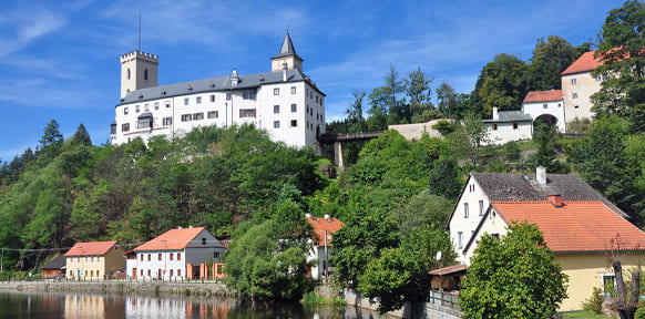 Entdecken Sie Rožmberk nad Vltavou
